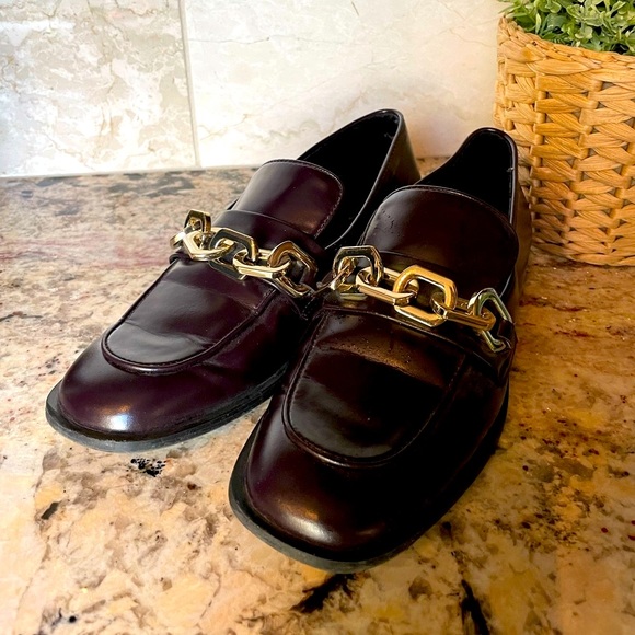 Zara Low heel penny loafers with faux patent leather - Picture 2 of 7
